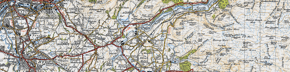 Old map of Bettenhill in 1947