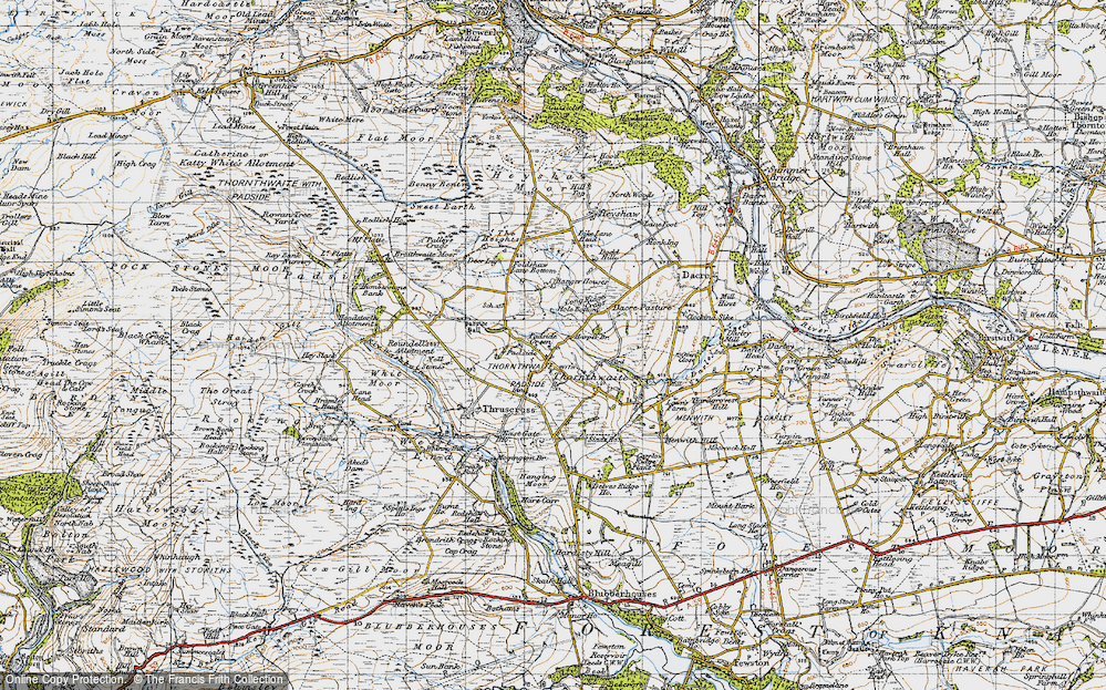 Old Map of Padside Green, 1947 in 1947