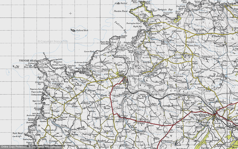 Map Of Padstow 1946 Francis Frith