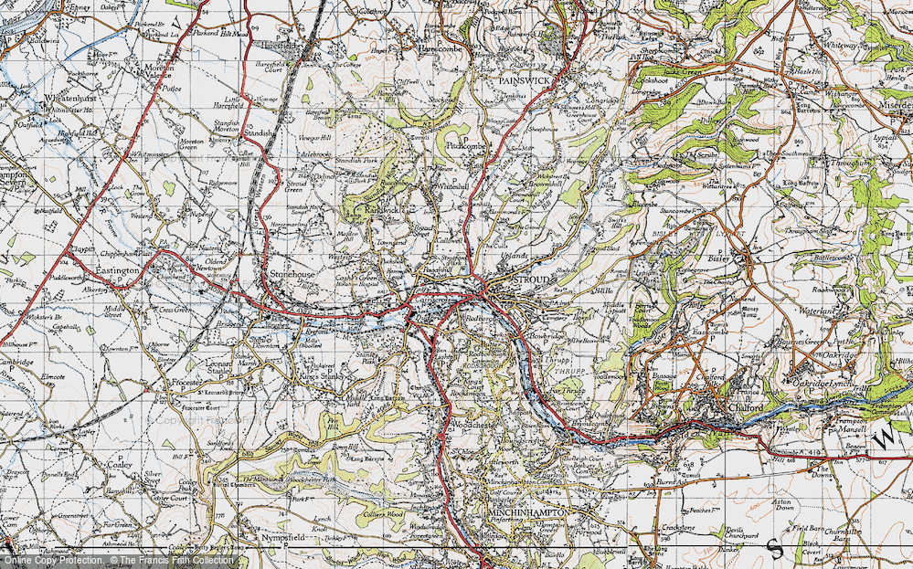 Old Map of Paganhill, 1946 in 1946