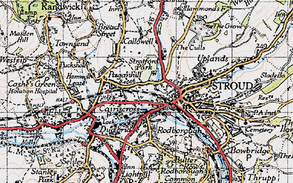 Old map of Paganhill in 1946