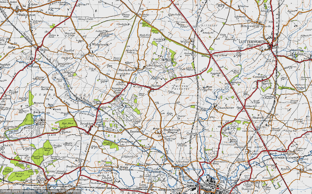 Old Map of Pailton, 1946 in 1946