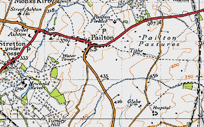 Old map of Pailton in 1946