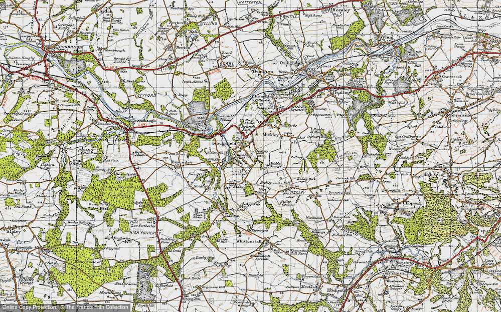 Old Map of Painshawfield, 1947 in 1947