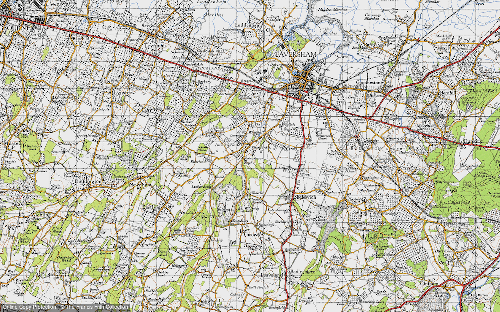 Old Map of Painter's Forstal, 1946 in 1946