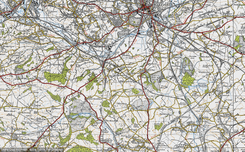 Old Map of Painthorpe, 1947 in 1947