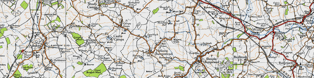 Old map of Pale Green in 1946