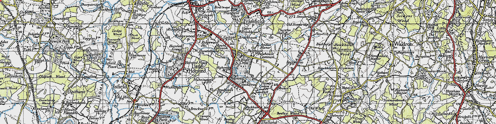 Old map of Palehouse Common in 1940
