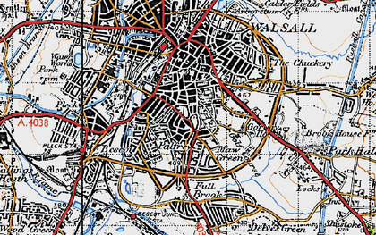 Old map of Palfrey in 1946