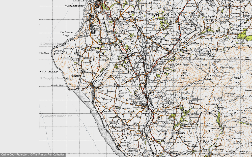 Old Map of Pallaflat, 1947 in 1947
