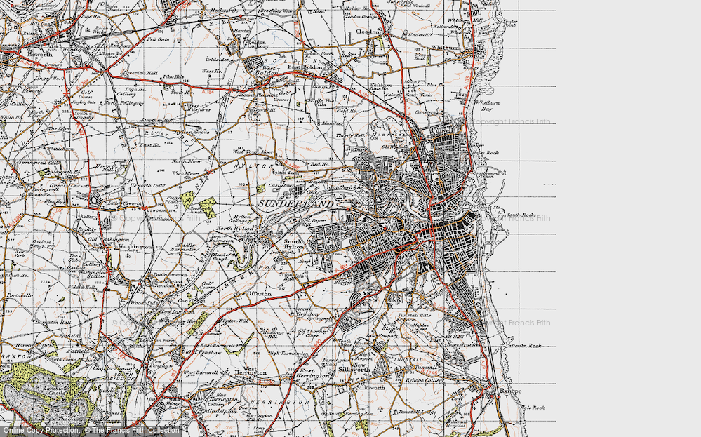 Old Map of Pallion, 1947 in 1947