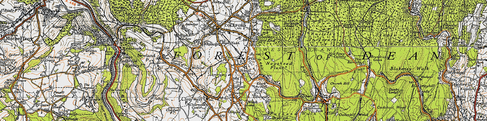 Old map of Palmer's Flat in 1946