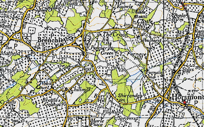 Old map of Palmer's Green in 1946
