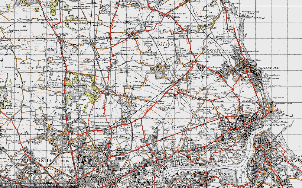 Old Map of Palmersville, 1947 in 1947