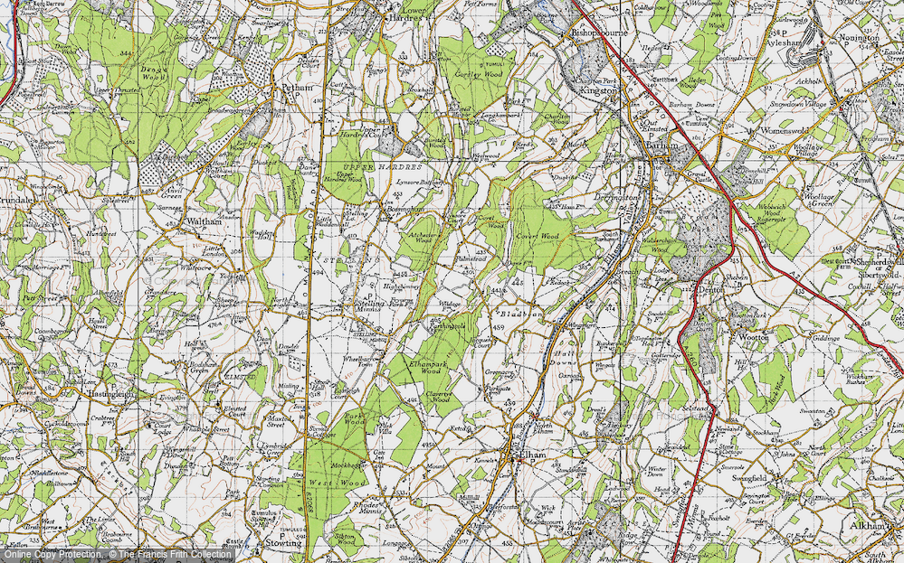 Old Map of Palmstead, 1947 in 1947