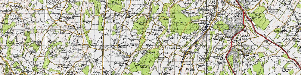 Old map of Palmstead in 1947