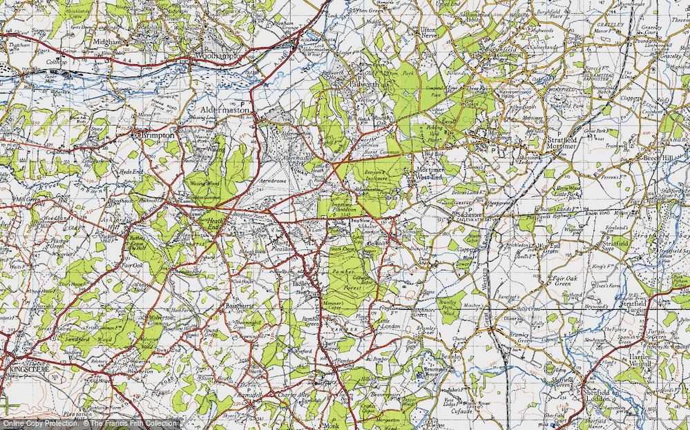 Old Map of Pamber Heath, 1945 in 1945