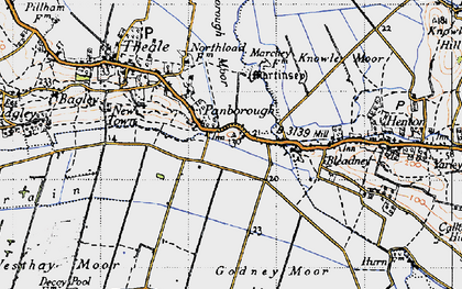 Old map of Panborough in 1946