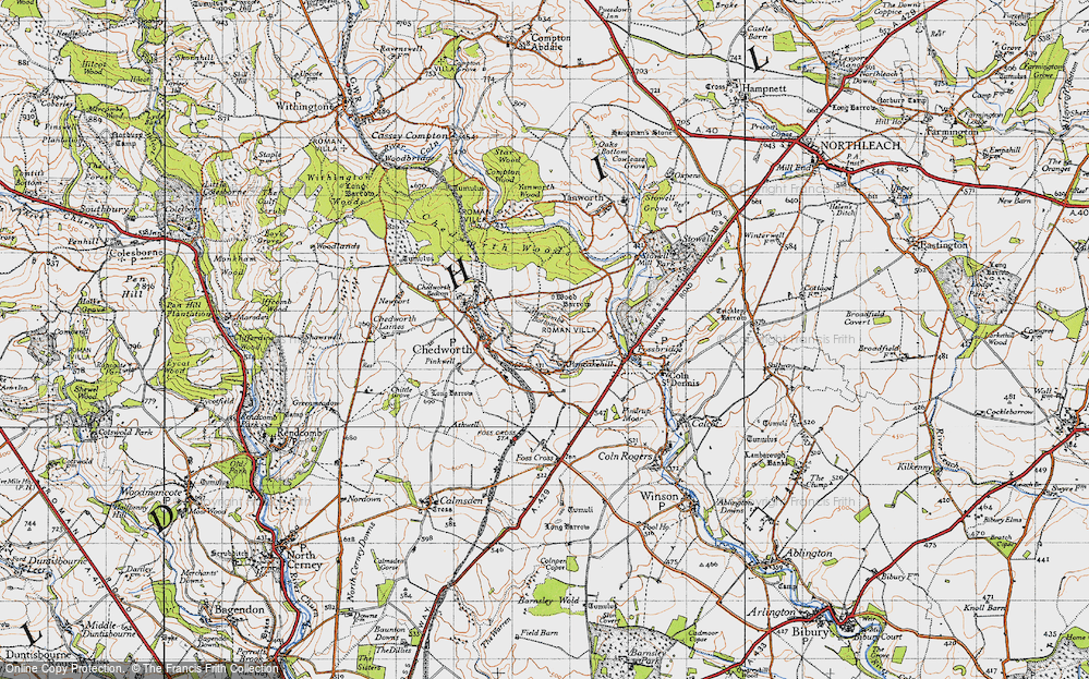 Old Map of Pancakehill, 1946 in 1946