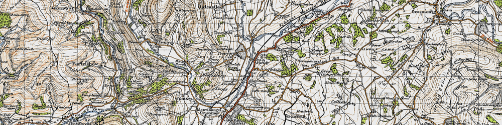 Old map of Alltyrynys in 1947