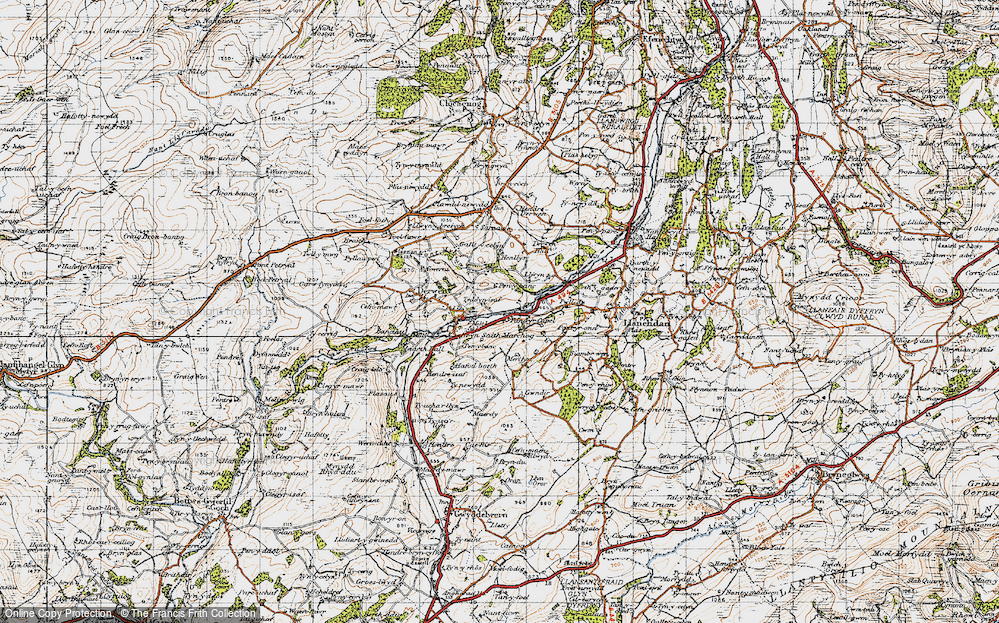 Old Map of Pandy'r Capel, 1947 in 1947