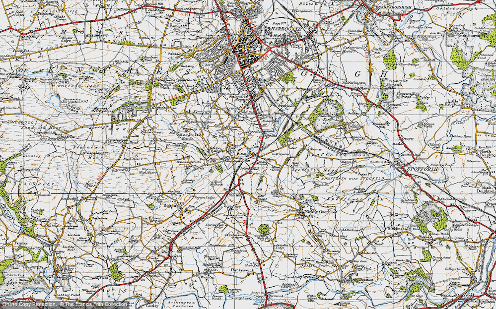 Old Map of Pannal, 1947 in 1947