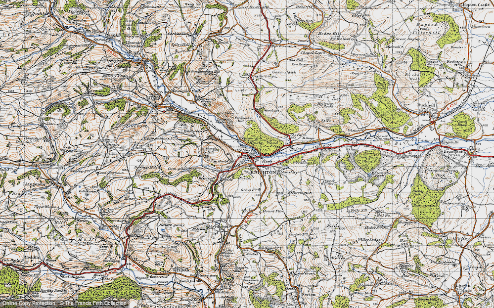 Old Map of Panpunton, 1947 in 1947