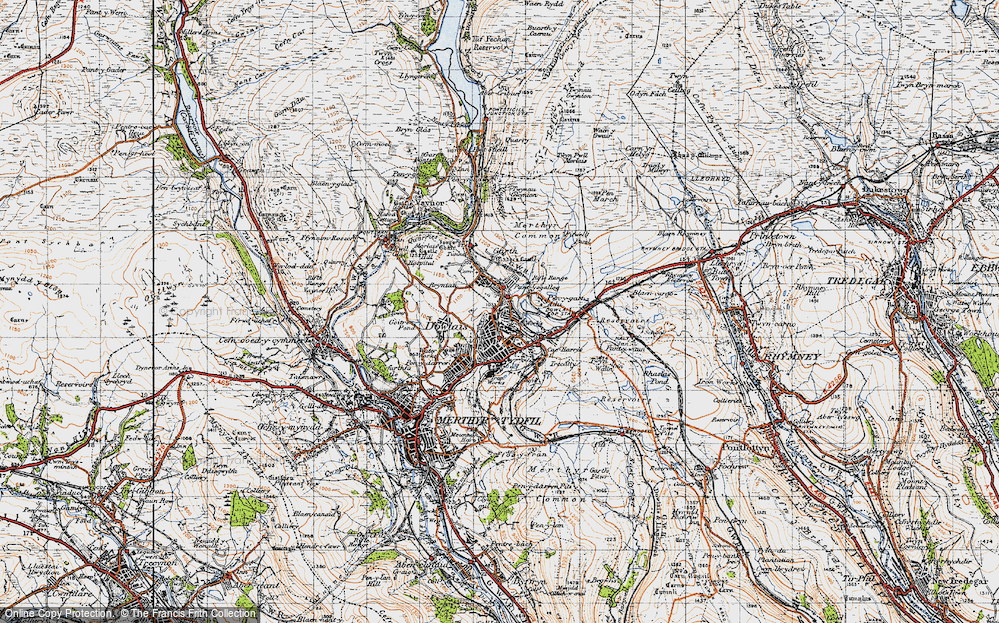 Old Map of Pant, 1947 in 1947