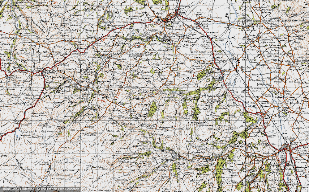 Old Map of Pant-pastynog, 1947 in 1947