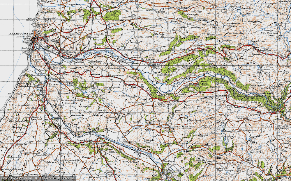 Old Map of Pant-y-crûg, 1947 in 1947