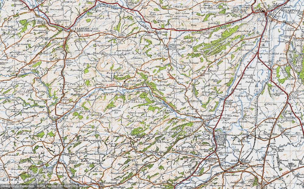 Old Map of Pant-y-ffridd, 1947 in 1947