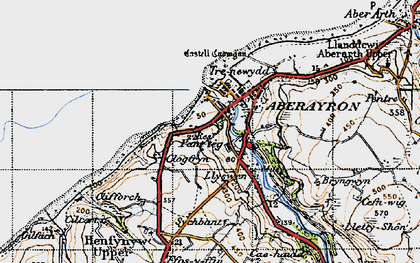 Old map of Panteg in 1947