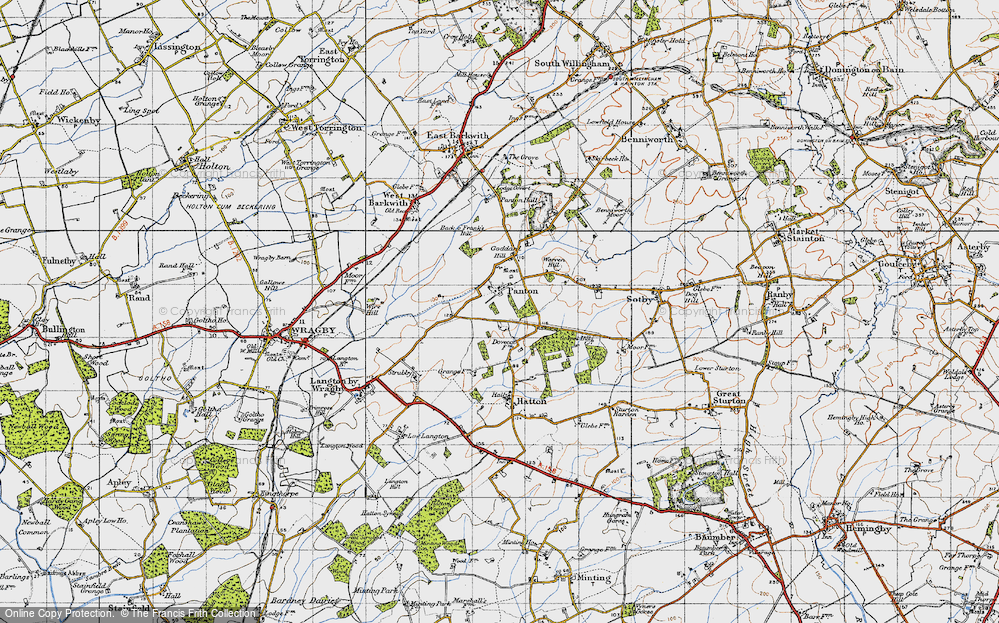 Old Map of Panton, 1946 in 1946