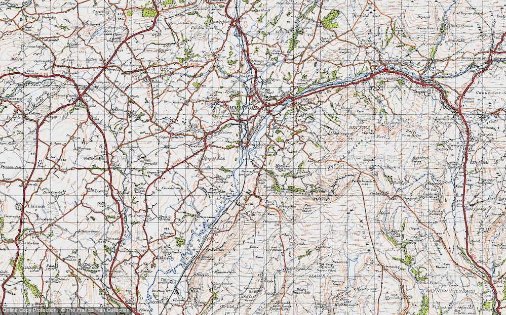 Old Map of Pantyffynnon, 1947 in 1947