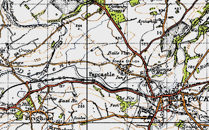 Old map of Papcastle in 1947