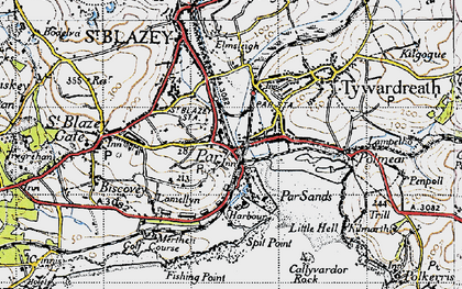 Old map of Par in 1946