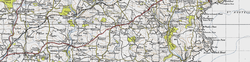 Old map of Paramoor in 1946