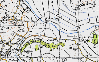 Old map of Park in 1945