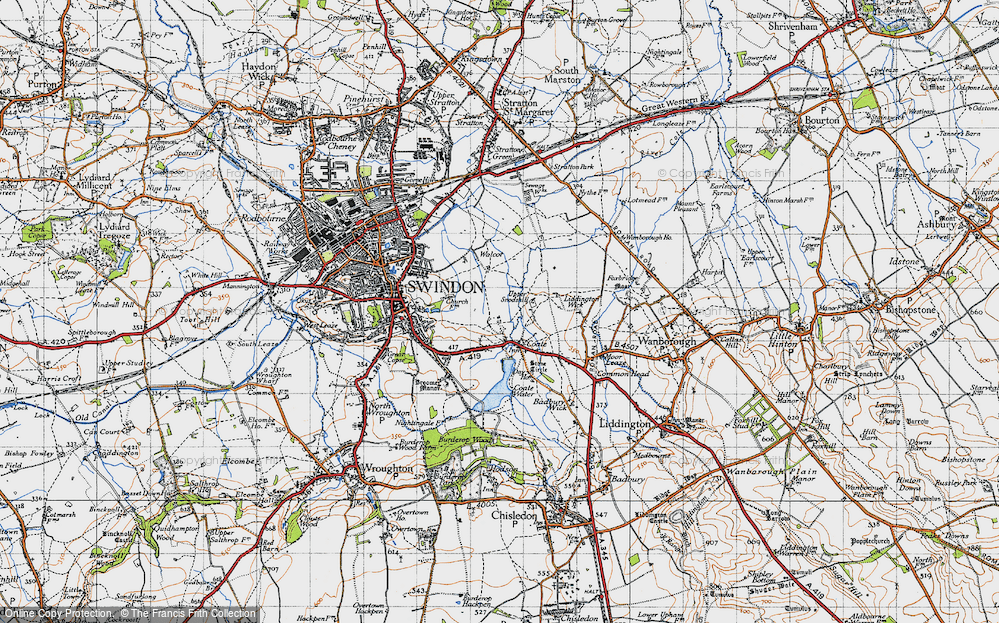 Old Map of Park, 1947 in 1947