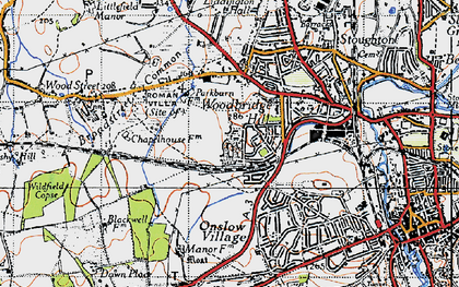 Old map of Park Barn in 1940