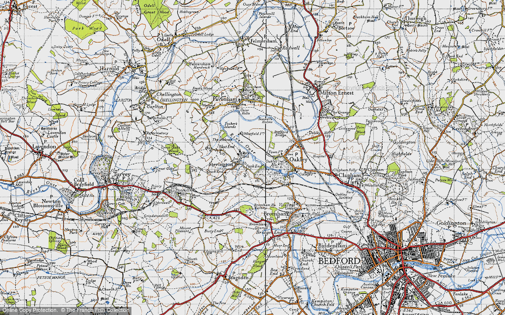 Old Map of Park End, 1946 in 1946