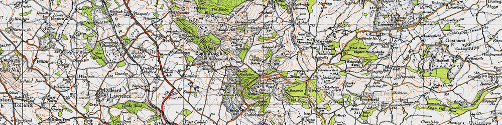 Old map of Park End in 1946