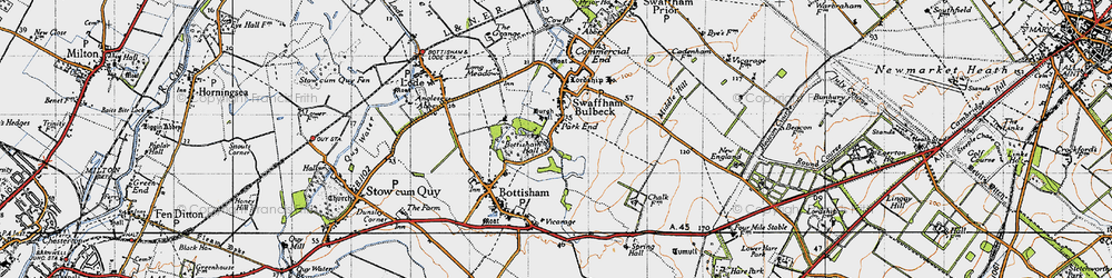Old map of Park End in 1946