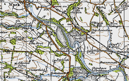 Old map of Park End in 1947