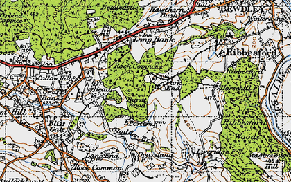 Old map of Park End in 1947