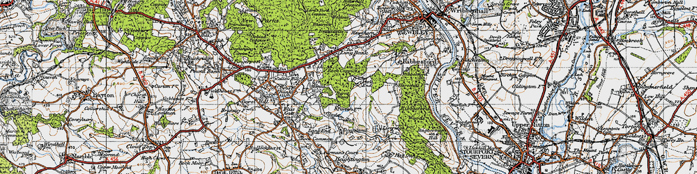 Old map of Park End in 1947