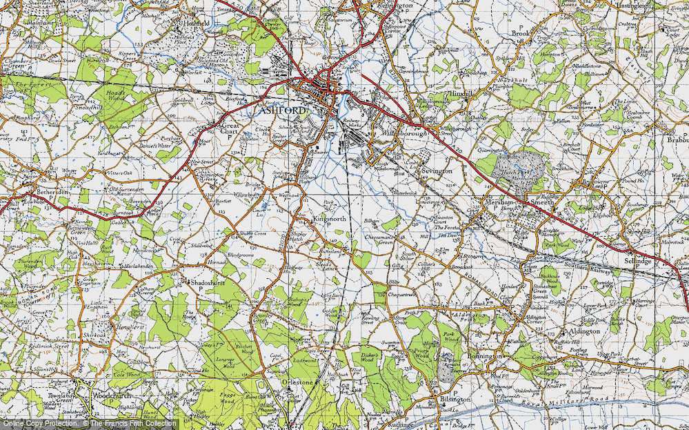 Old Map of Park Farm, 1940 in 1940