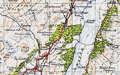 Old map of Park Gate in 1947