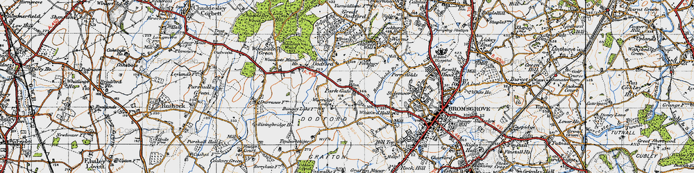 Old map of Park Gate in 1947