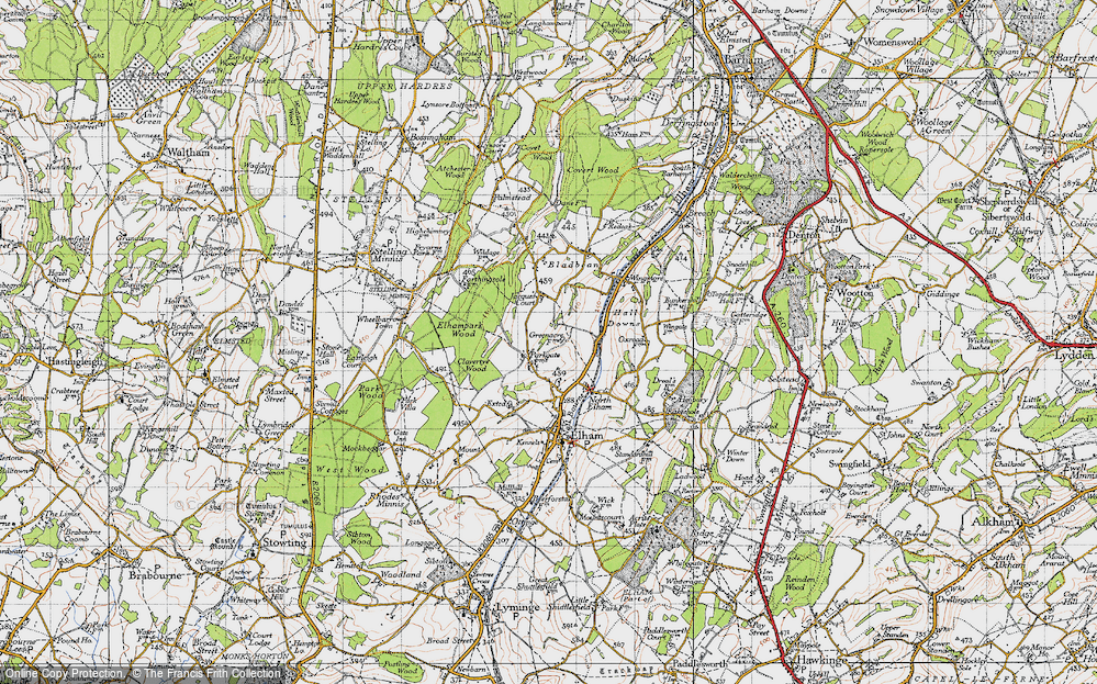 Old Map of Park Gate, 1947 in 1947